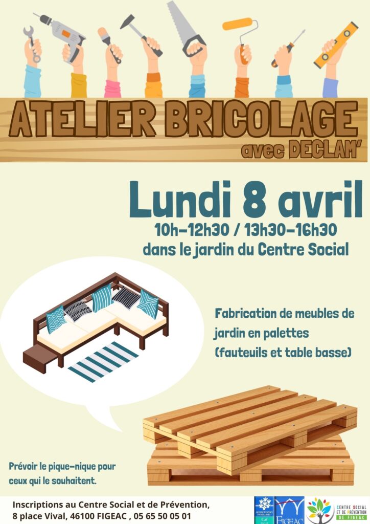 Atelier bricolage avec Déclam' - Ville de Figeac