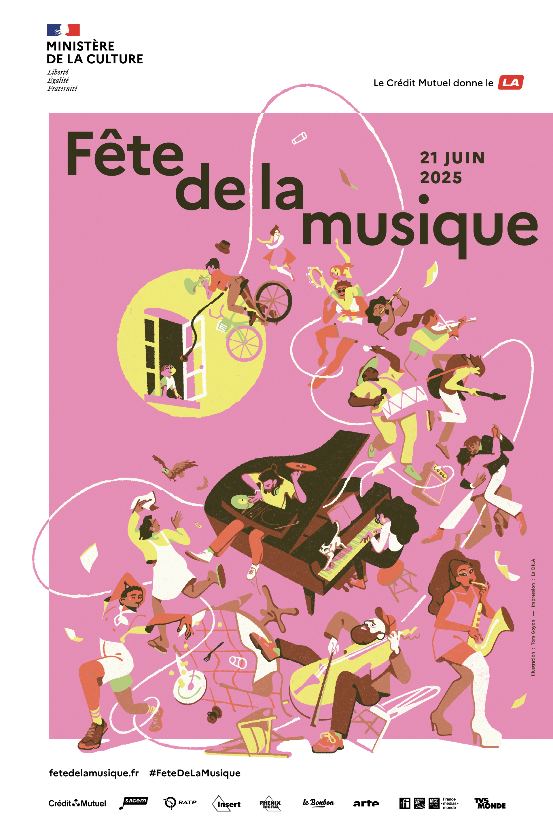 affiche fete de la musique 2025