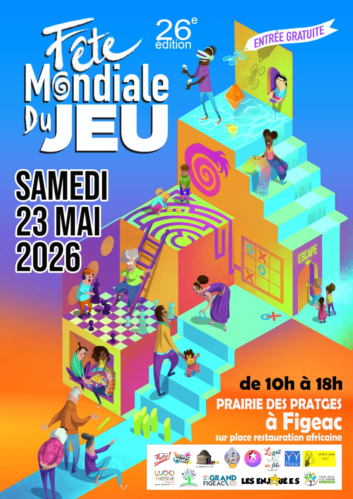 Flyer Fête Mondiale Du Jeu 2026