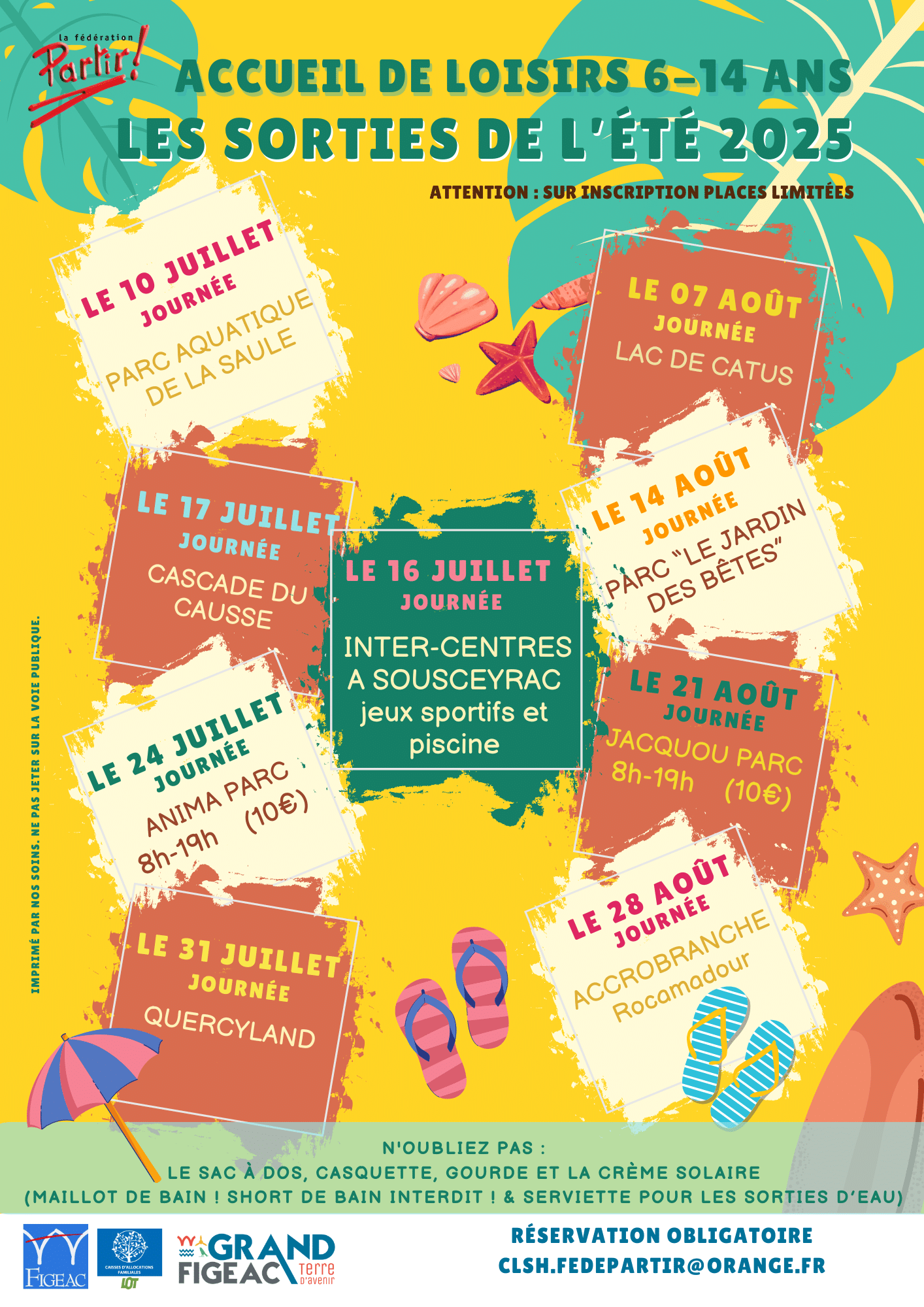 sorties été 6-14 ans