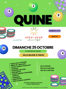 affiche quine 2026 couleur affiche 60 x 80 n et b