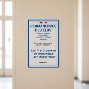 affiche permanences samedis matin copie