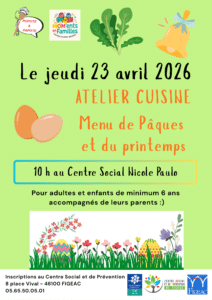 atelier cuisine spécial pâques